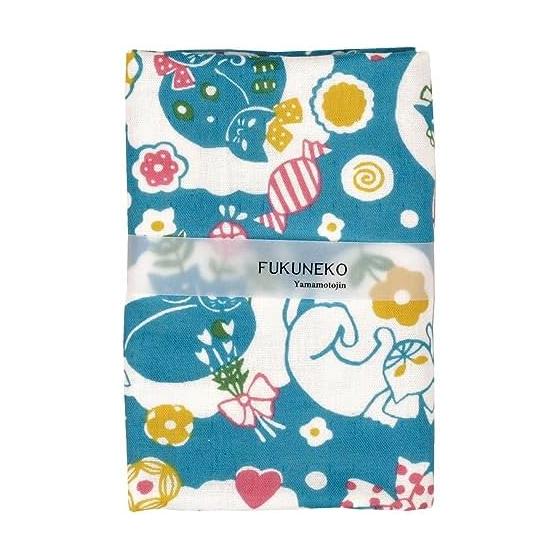 Double Gauze Tenugui Towel  Afternoon Cat  [5012] Made in Japan Approx. 32x89cm 100% Cotton