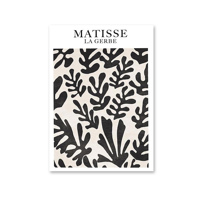 Abstract Matisse Floral Woman Line Rainbow Posters Canvas Painting Wall Art Print Pictures Living Room Interior Home Decoration