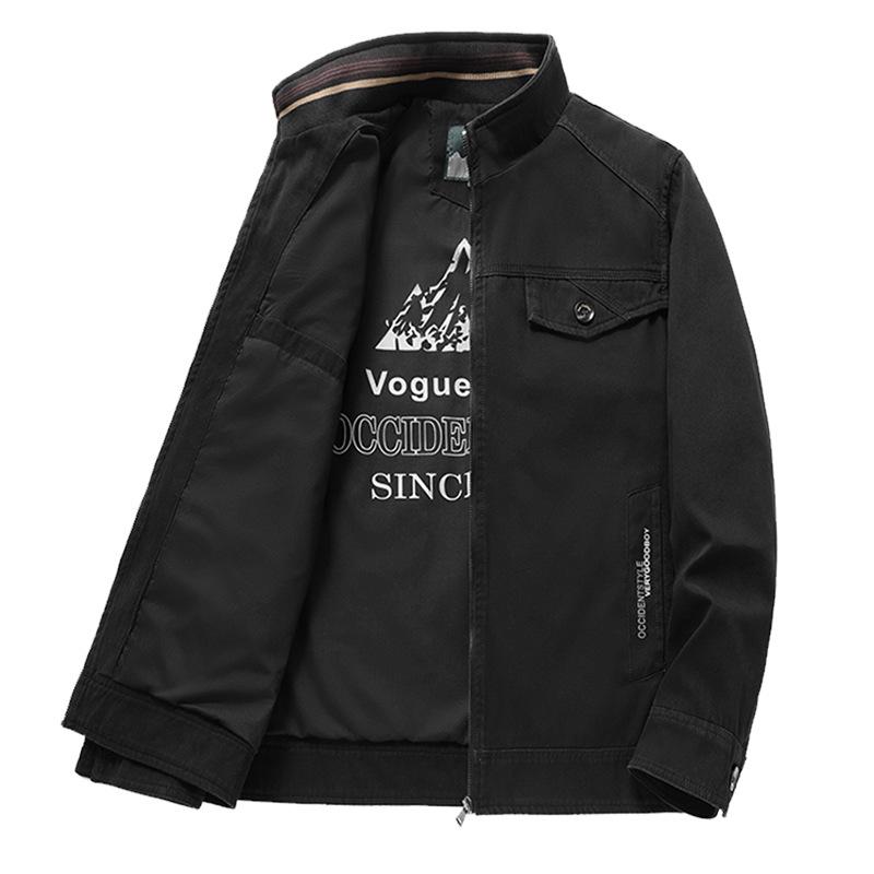 

Men s Jackets Middle-aged Casual Tops Oversized Loose Fitting Pure Cotton M