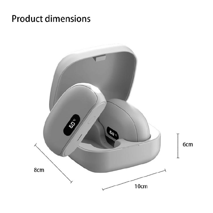 Rechargeable Split Type Hand Warmer 5S Heat Generation Adjustable Warmth Levels Travel Friendly Magnetic Attachment For