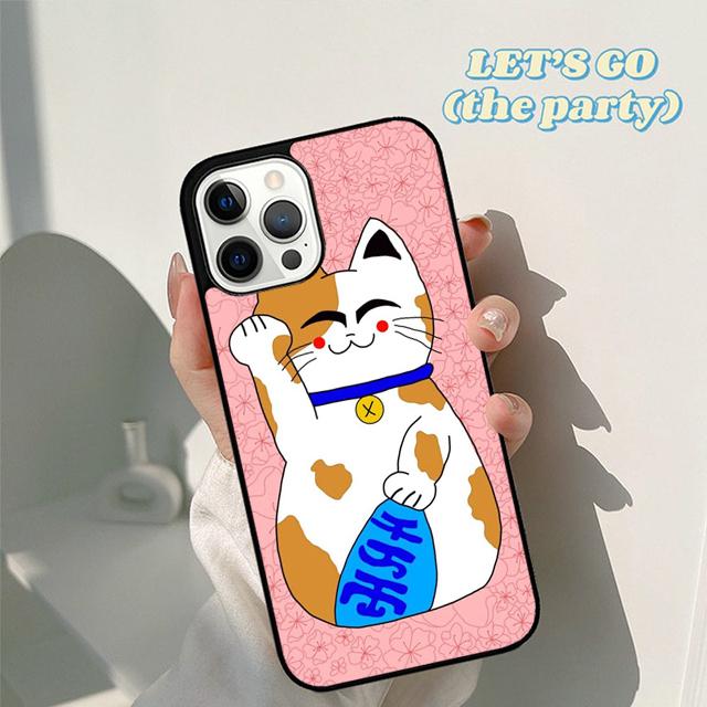 Autumu Japanese Lucky Cat Art Phone Case Cover for iPhone 16 15 12 mini 11 13 14 Pro Max SE 2020 Apple 6S 7 8 Plus Coque