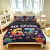 Six Seven Brick Character bedding Throw Blanket, Cartoon Birthday Gifts for Men Women Adults, Soft Comforter for Bedding Set
