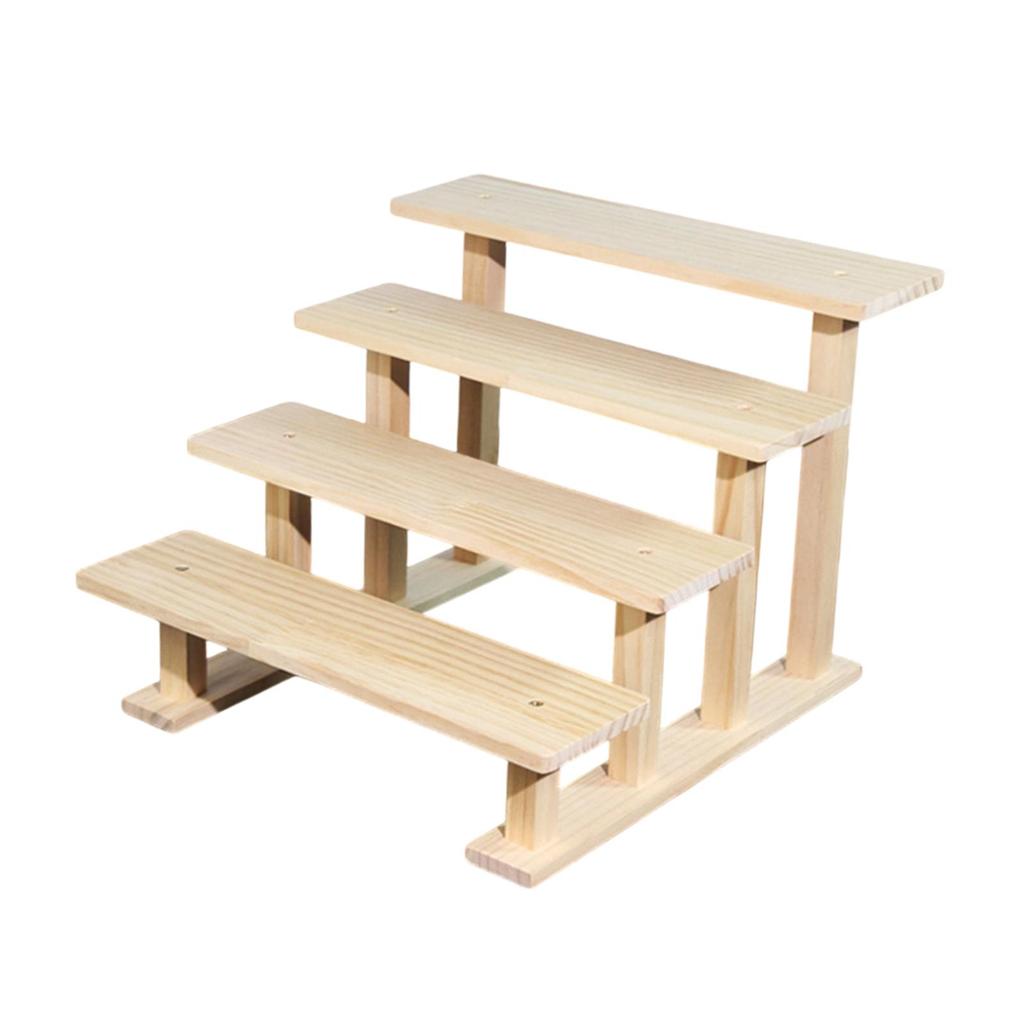 Wood Display Riser Cupcake Stand Decorative Figure Display Stand Perfume Organizer for Figures Jewelry Desserts Show Vendor