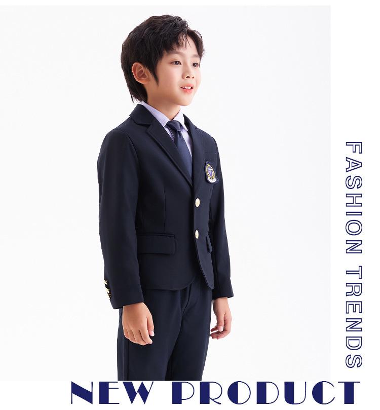 Children's Autumn/Winter Suit: Long-Sleeved Jacket & Pants Set for Boys & Girls - School/Kindergarten Uniform
