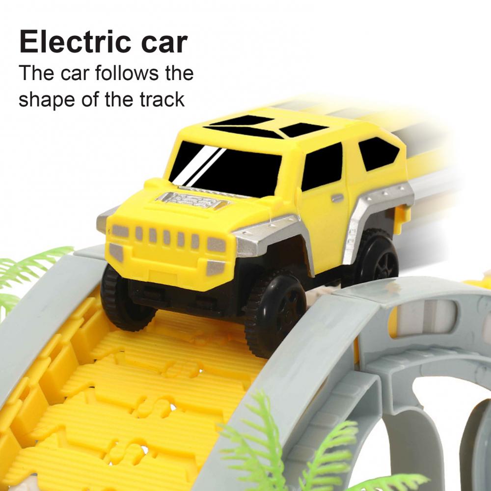 DIY Car Race Toys for Kids Magic Rail Track Sets Flexible Curved Creates Vehicles Toys Plastic Colored Railroad Childern Gifts