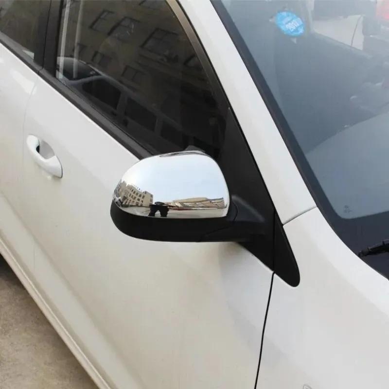 For Kia Rio 4 X-line 2017 2018  ABS Chrome Side Door Mirror Cover Trim Rearview Mirror Caps Auto Exterior Accessories