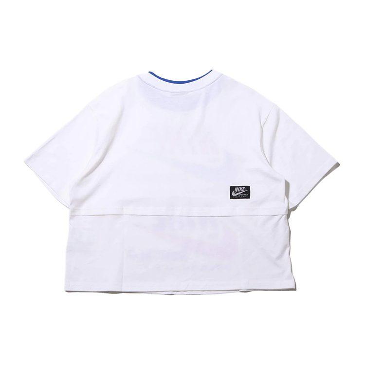 Nike Drop Shoulder Sleeve T Shirt Women's White US Version CJ2040-100