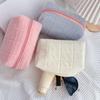 Custodia cosmetica durevole, morbido peluche, portatile, per riporre cosmetici