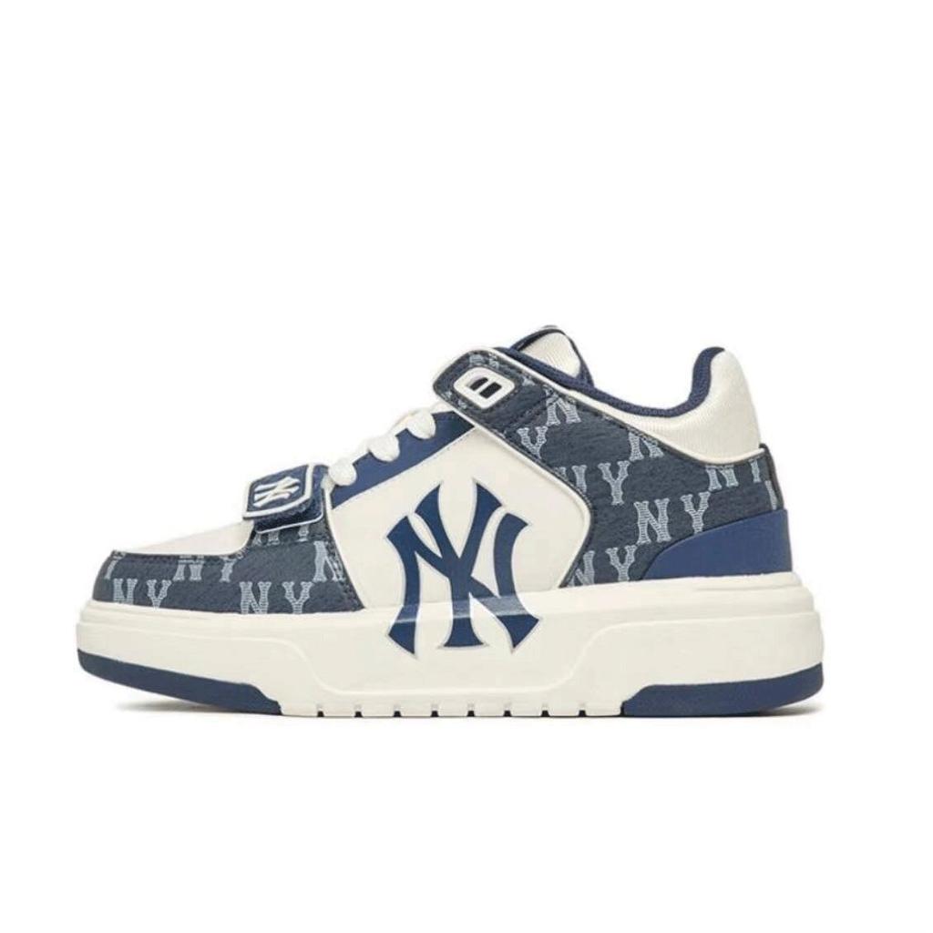 MLB Chunky Liner Skateboard Shoes Unisex Mid top Red/Blue 3ASXCDN3N-50NYD(Team408-)