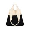 Pleatsmama Two Way Shopper Bag White Black
