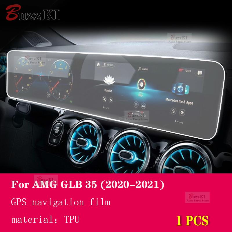 Für Mercedes-Benz AMG GLB - Auto Innenfolie Armaturenbrett Klavierlack Schaltzentrum Konsole Kratzfest Transparentes TPU