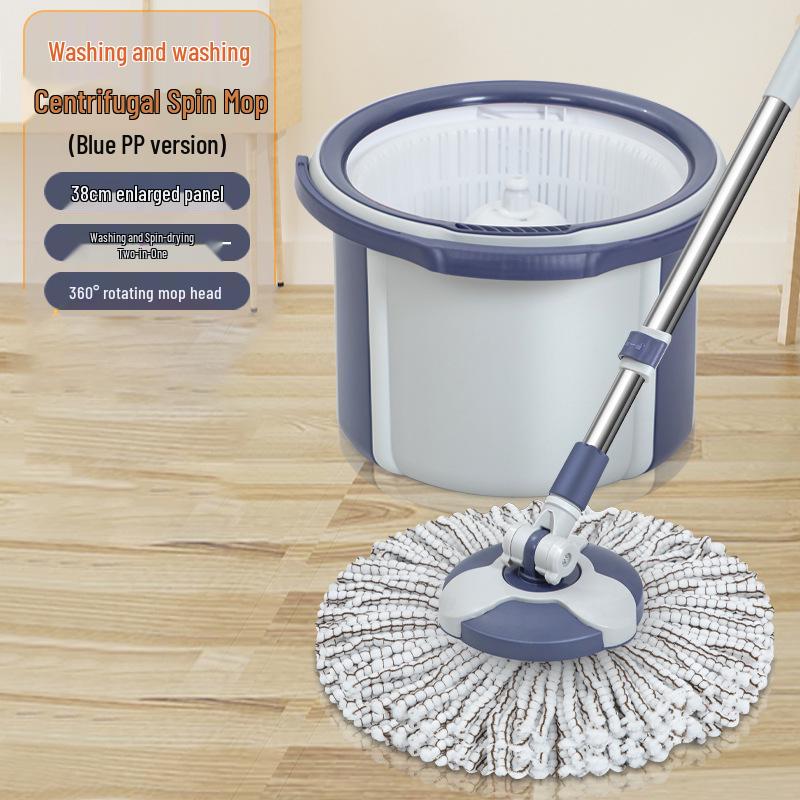 Jia Shi Jie 360° Spin Mop Set: Hands-Free, Dual-Use Wet & Dry Single Bucket System