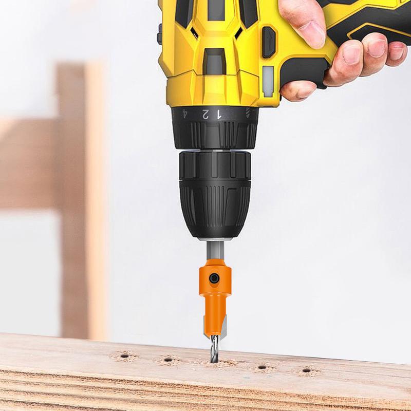 5/7Pcs Shank Hss Woodworking Countersink Router Bit Screw Extractor Remon Demolition For Wood Milling Cutter