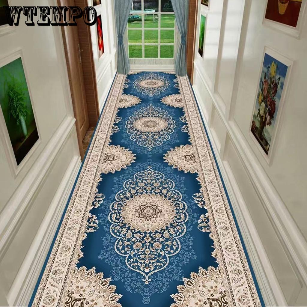 European Style Hallway Carpet Entrance Door Mat Balcony Entrance Mat Hotel Living Room Bedroom Anti Slip Mat