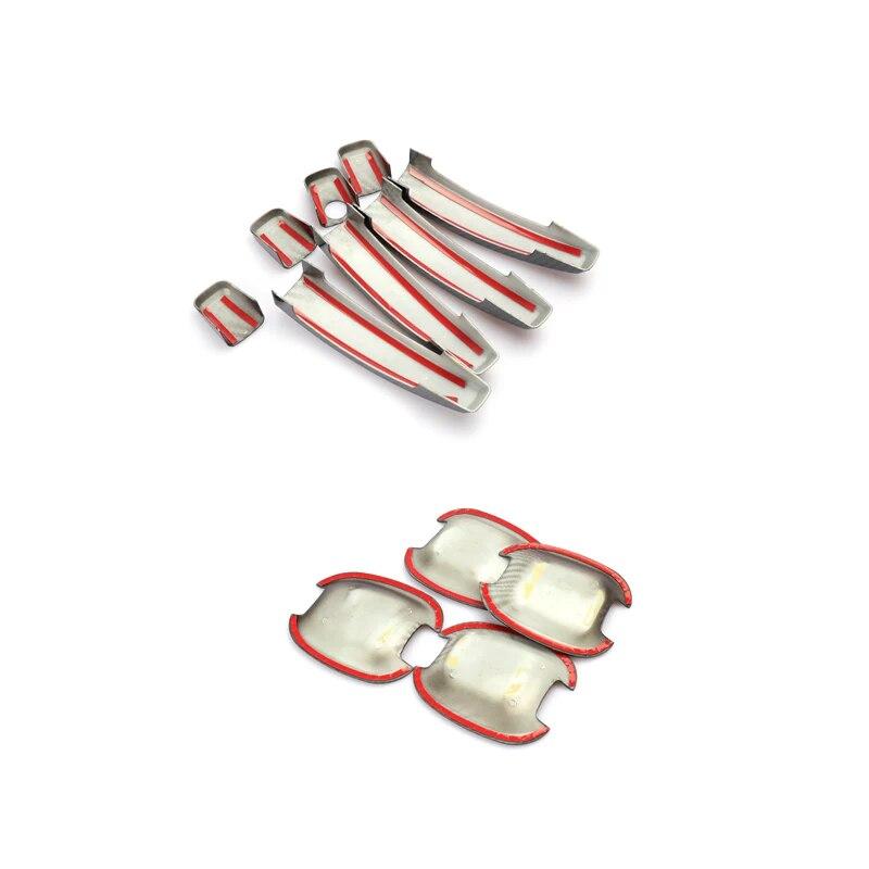 Samolepka Kryt kliky vnější dveře / Kryt misky dveří ve stylu uhlíkových vláken pro Chevrolet Cruze 2009 2010 2011 2012 2013