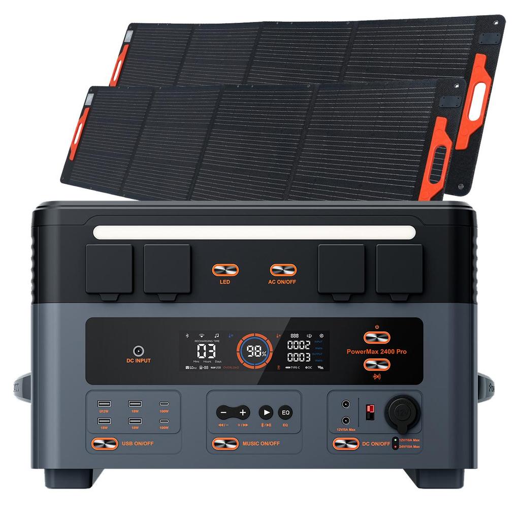 Oscal Portable Power Station PowerMax 2400 Pro 2016wh Capacity  2400W Output  1500W Ultra-fast Charging
