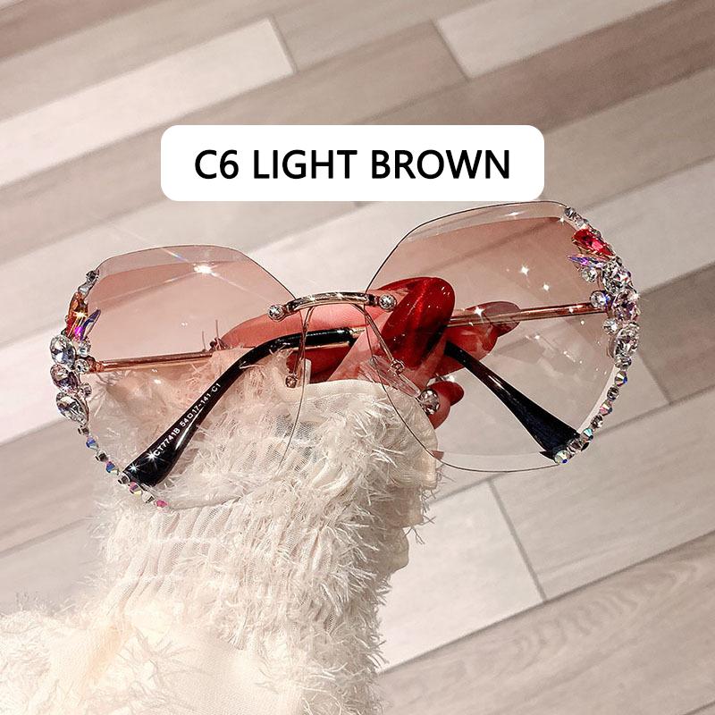 Vintage slnečné okuliare bez obrúčok dámske 2022 luxusný značkový dizajn módne slnečné okuliare s prechodovým zorníkom pánske tienidlá pre ženy