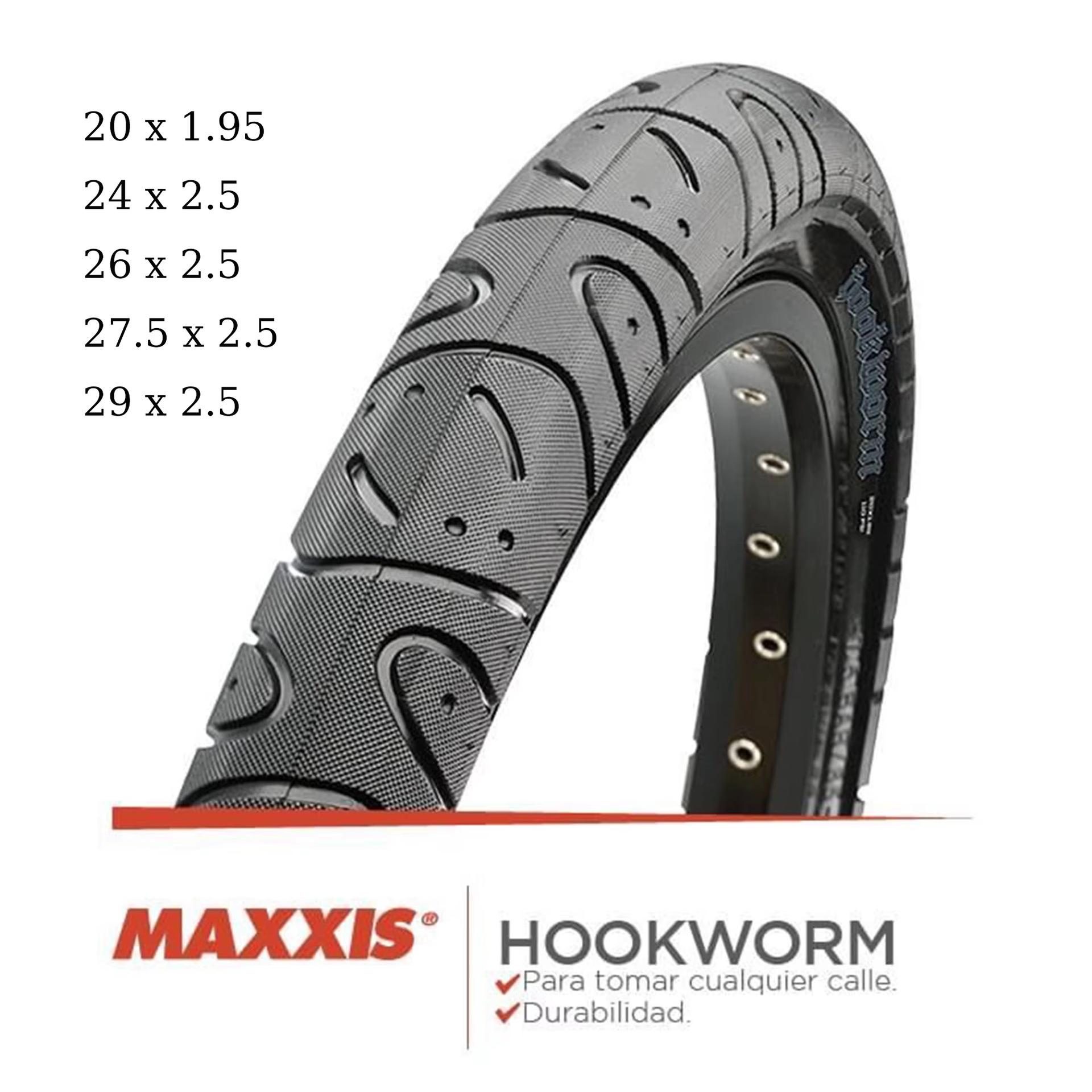 

Maxxis Hookworm Street Bike Tire 20x1.95 & 26x2.5 20x1.95 Steel Bead Tire