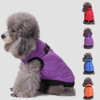 Pet Puppy Dogs Winter Thermal Warm Clothes Zipper Jacket Padded Coat Outerwear