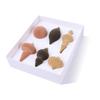 Set of 6 Irregular Mocha Mousse Christmas Tree Flocking Balls