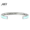 Inspirational Bracelet This Too Shall Pass Mantra Cuff Bracelet, Adjustable Engraved Motivational Gift for Encouragement Bangle Hidden Information