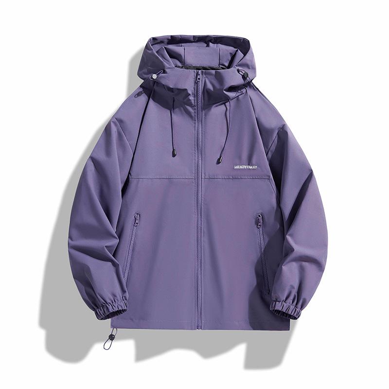 Casual Jacket Jacket Men's and Women's Spring and Autumn Spring and Autumn Tide Brand American Tooling Jacket Hooded Loose Couple Outdoor