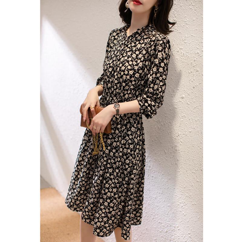 

Firstview Women s Urban Casual Mid-Length Long-Sleeve Dress F21C8634 M