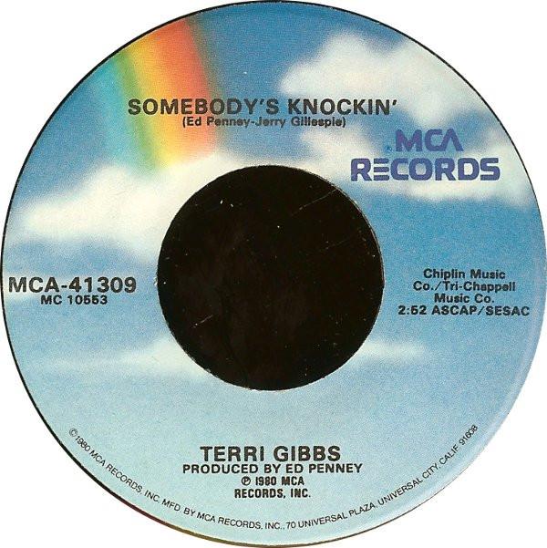 

7inch Record TERRI GIBBS - Somebody s Knockin MCA41309 MCA Records 1980 US Folk Used