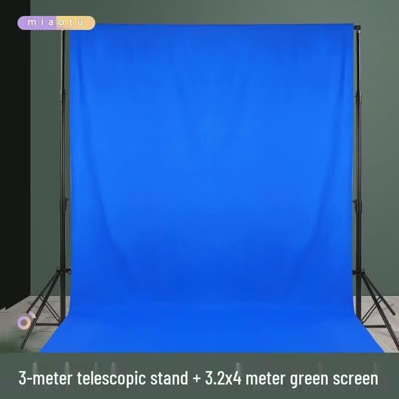 Portable Photography Background Stand Kit with Chroma Key Fabric