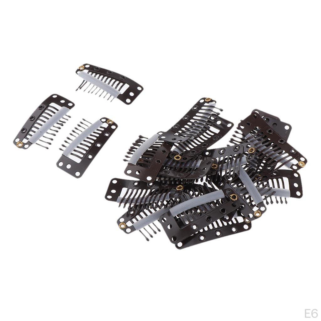 10 Hair Clips For Bun Extension Accessories Tools Stainless 3.6cm
