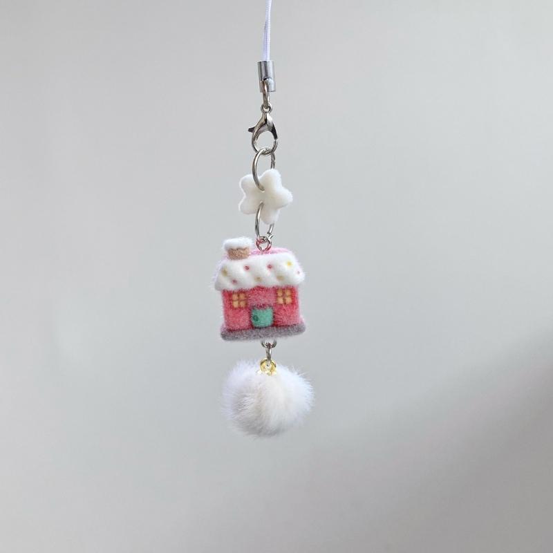 Luxurious Plush Snowman Keychain Soft Plush Design Ideal For Christmas Holiday Decors Keychain Bag Accessory Fashionable Gift