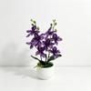 Multicolor Artificial Orchid Flower Silk Petals Simulated Orchid Plant  Desktop Ornament