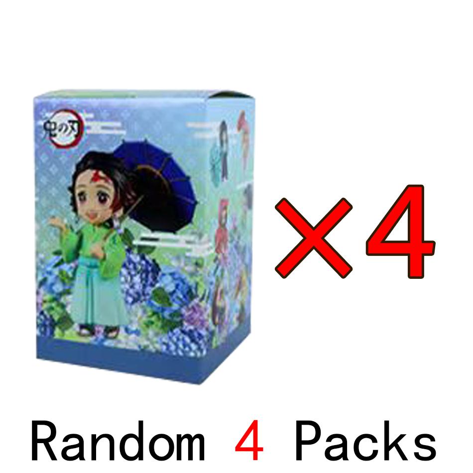 Animation 6Pcs/Kit Q Version Demon Slayer Boxed Action Figure Miniature Figurine Decoration Piece Attachment Animation Design Adorable Decoration