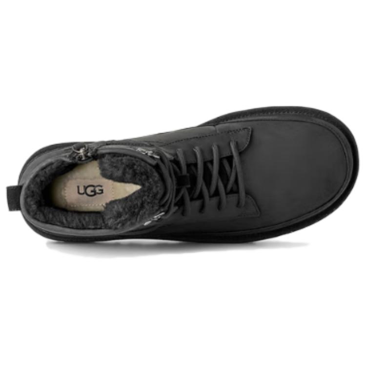 UGG Casual Heritage Warm Leather Round Toe Comfortable Snow Boots Men boots Black 1174580-BLK