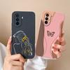 Case For Huawei Nova Y70 Matte Shockproof Liquid Silicone Shell For Huawei Nova Y70 Plus Pretty Butterfly Cartoon Back Cover