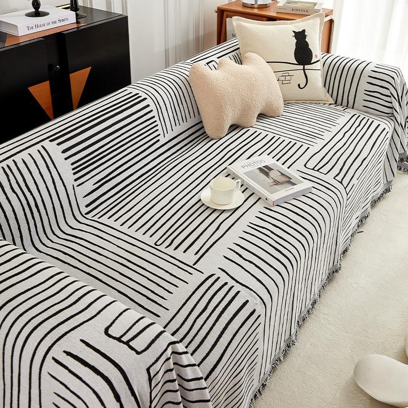 Narzuta na sofę w stylu INS Ręcznik Cztery pory roku Uniwersalny prosty Nowoczesny, odporny na zarysowania Narzuta na całą sofę Uniwersalny narzuta na sofę All-Inclusive