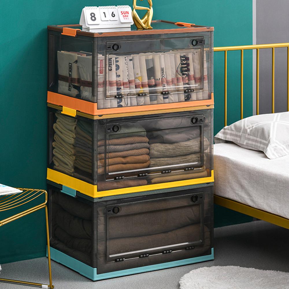 Foldable Book Storage Box, Student Book Box, Dormitory For Book Sorting Box, Transparent Home Storage Box, Book Box