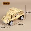 WW2 North African Military German Tiger Tank Building Block UK Soldier Figure Armored Motorcycle Weapon Model Brick Kid Toy Gift