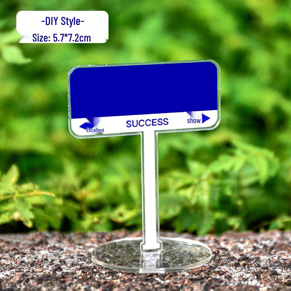 

Creative Acrylic Desktop Sign: Cute Student & Office Decor Stand Ornaments