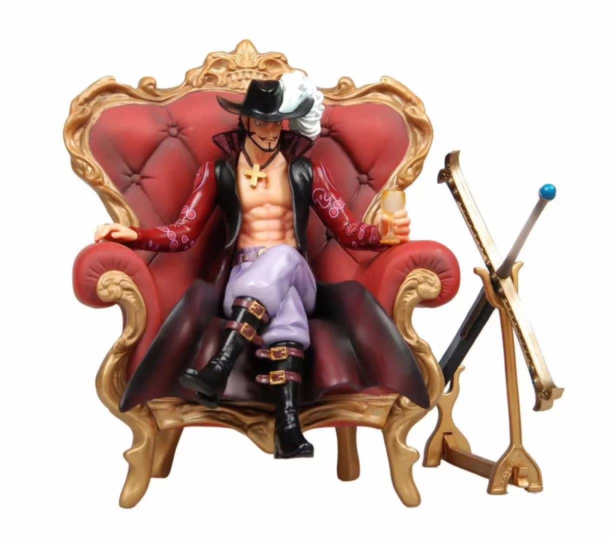 ONE PIECE GK Шибукай большой диван трон POP Соколиный Глаз, Михоук, модель фигурка в коробке