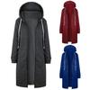 Chic Lady Solid Color Long Sleeve Casual Hooded Sweatshirt Coat Zipper Outwear