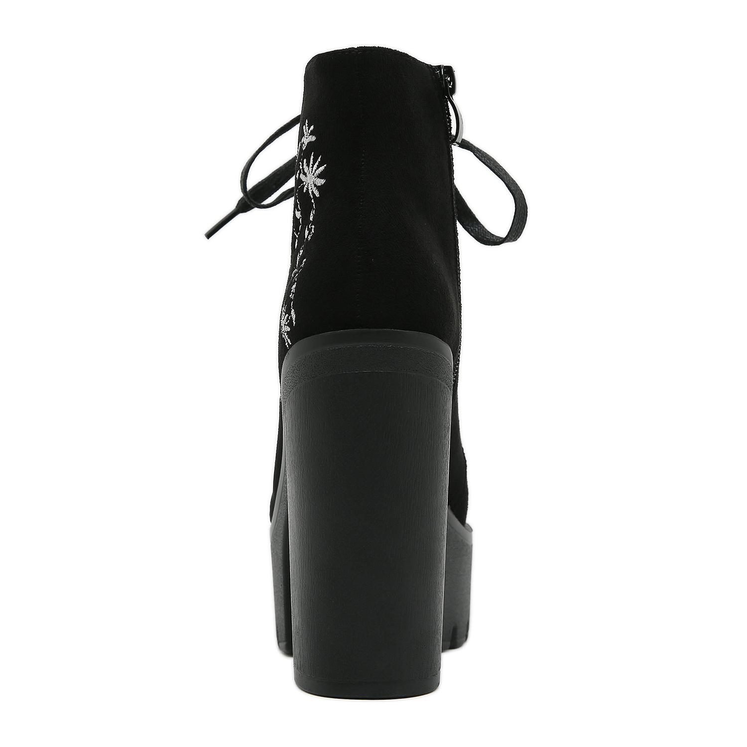 Gdgydh Цветочная вышивка на высоком каблуке — фото 9