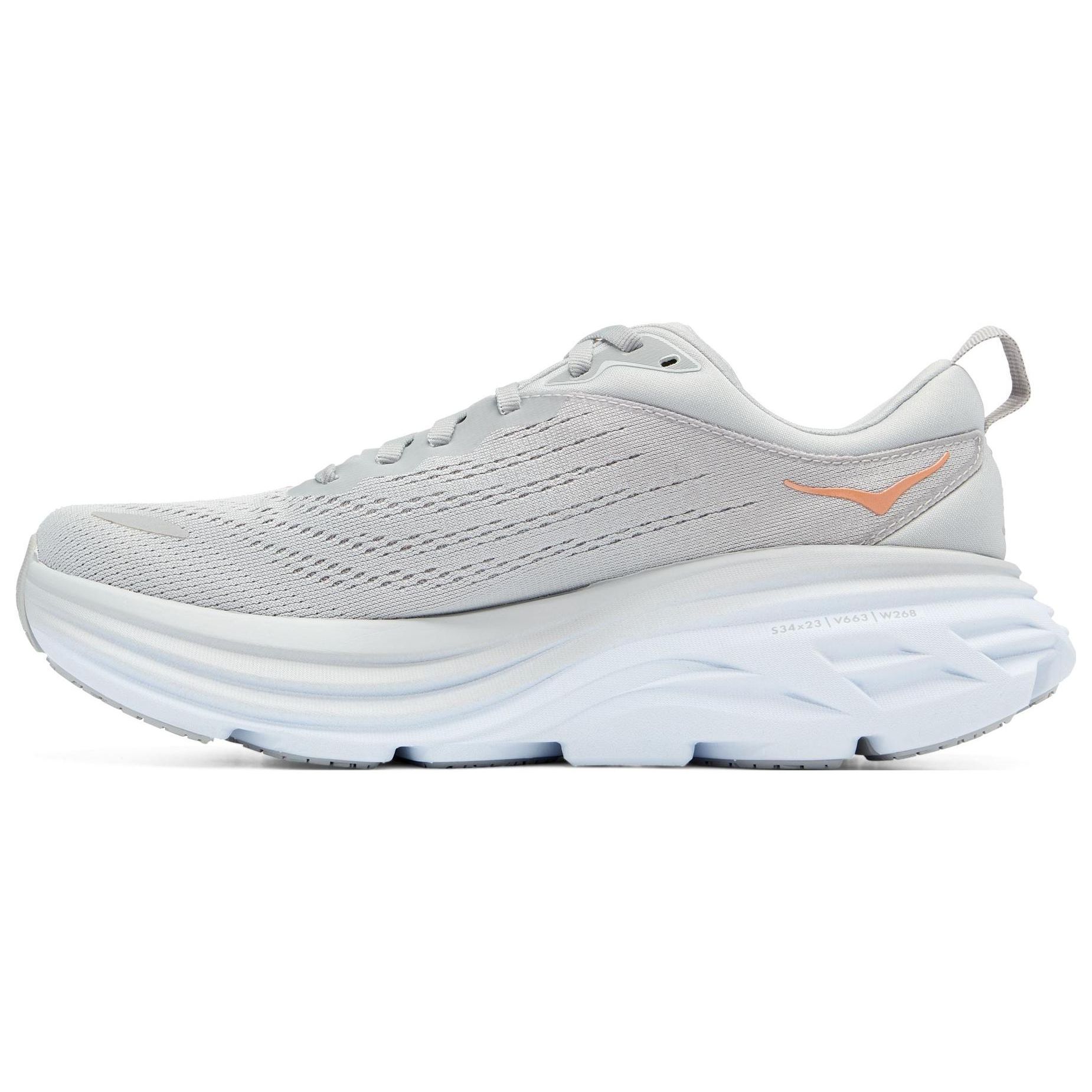 

HOKA Bondi 8 Harbor Mist Женские Кроссовки Серый Lunar-Rock 1127952-HMLR 36