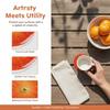 Kreativer oranger Acryl-Untersetzer, transparent, Frucht, verbrühsicher, hitzeisolierende Matte, Heim-Schreibtischdekoration
