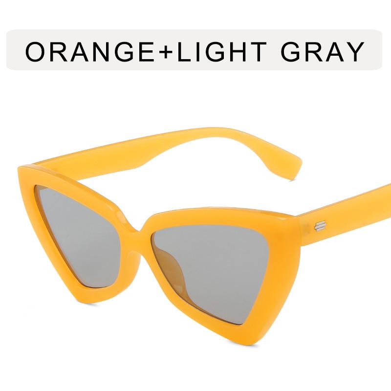Oversize Triangle Cat's Eye Rice Nail Sunglasses for Women Fashionable UV Resistant Sun Shades Eyeglasses Retro Glasses Trend