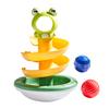 Marble Run Frog Track Toy Kids Cartoon Frog Rolling Ball Tumbler Hand-eye Coordination Toddlers Boys Girls Rolling Bead Frog Track Educational Toy