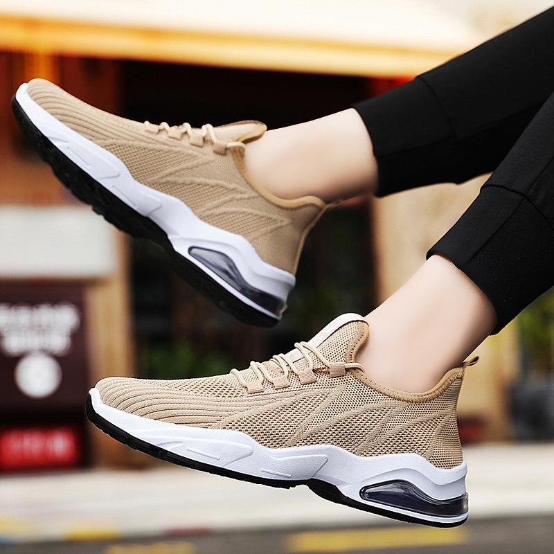 Fashion Men Shoes Breathable Comfortable Casual Running Shoes Anti Slip Student Trend Tenis Masculino Thick Sole Elevated Shoes Sneakers
