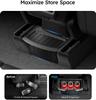 Rear Center Console Organizer [Partitioned Storage & Stable Installation] Backseat Storage Box for Tesla 2023-2025 Model 3/Y