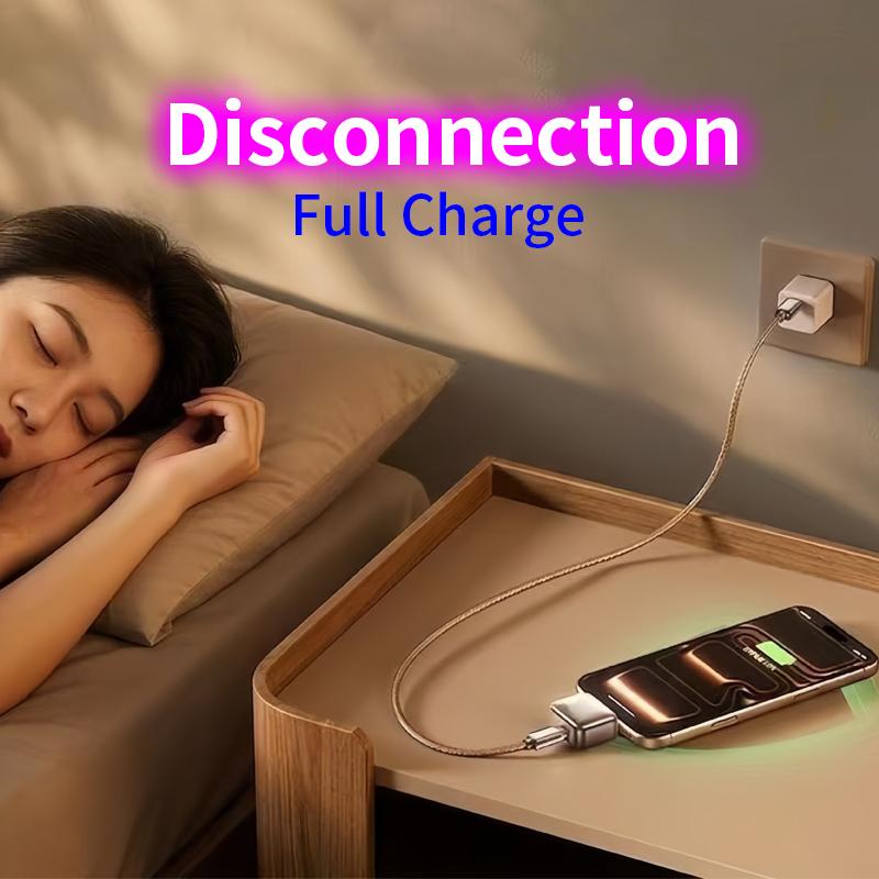140W Full Charge Type C Adapter Separator Battery Disconnection Anti-Overcharge Self-Cut For Overnight Safe Fast Charging