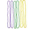 10 Pcs Mardi Gras Jumbo Ball Bead Necklaces Carnival Gold Purple Green Mardi Gras Beads Parade Holiday Party Supplies